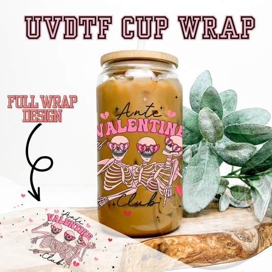 Anti Valentine Club Glass
