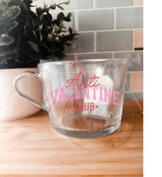 Anti Valentine Glass Mug